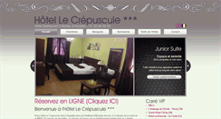 Desktop Screenshot of hotel-crepuscule.com